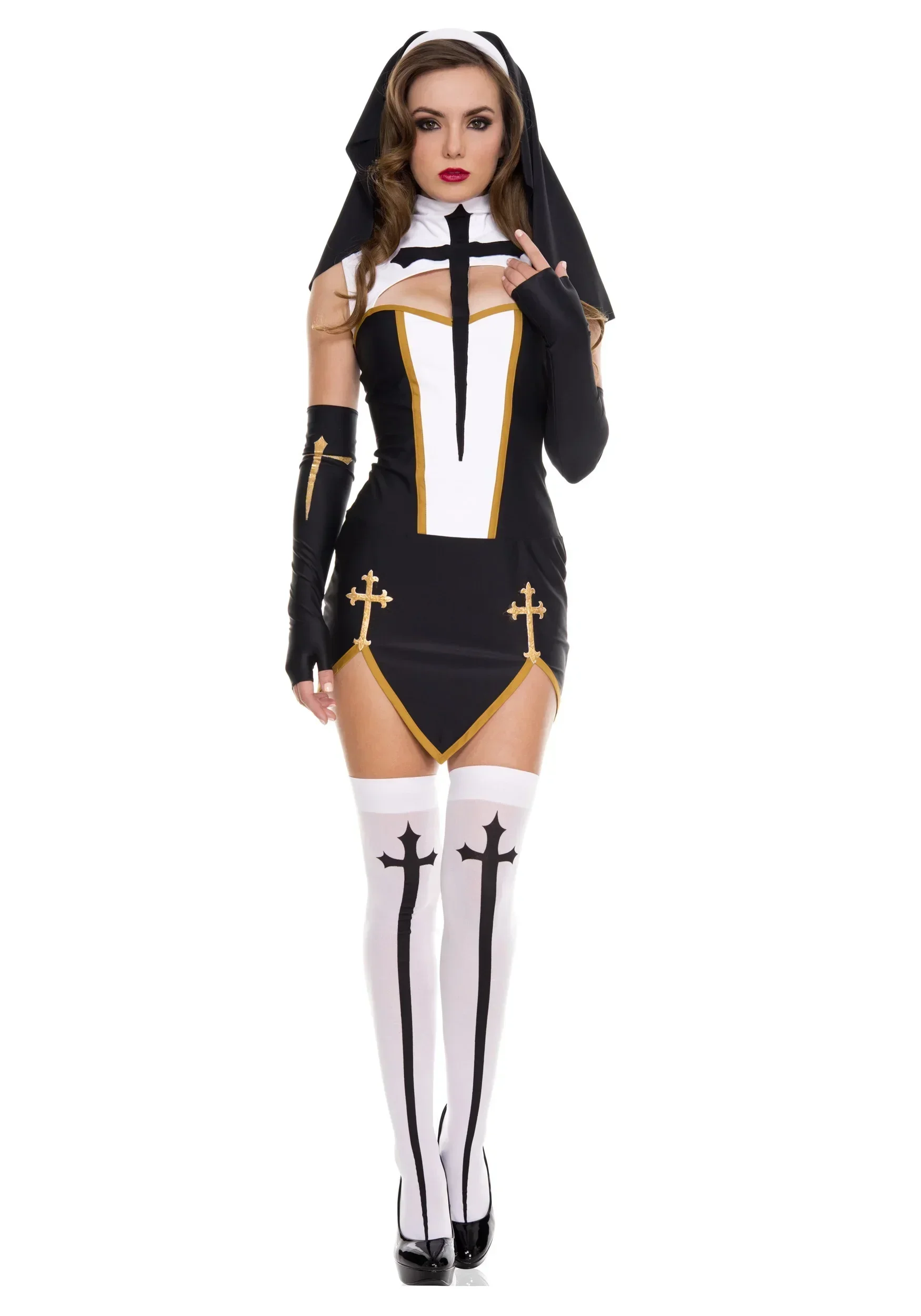 Anime Cosplay Nun - Sexy Lady Nun Superior Costume Carnival