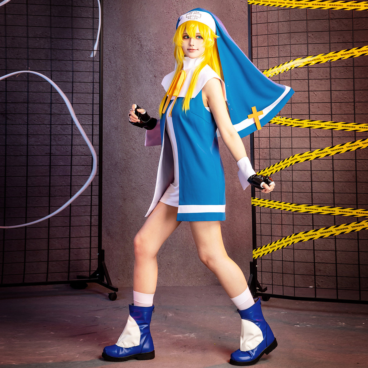 Anime Cosplay Nun - Guilty Gear‌ Bridget‌ ‌‌Cosplay Costume Nun