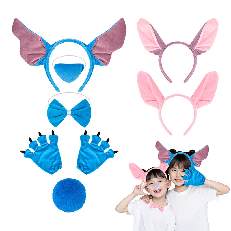 Cosplay Anime Pink Hair - Stitttches Angel Headband Multi-Functional Hair Kid