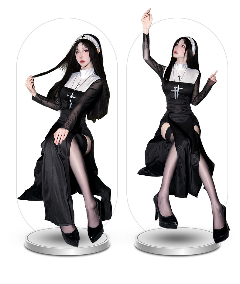 2026 Halloween adult costume c - Anime Cosplay Nun recension och pris
