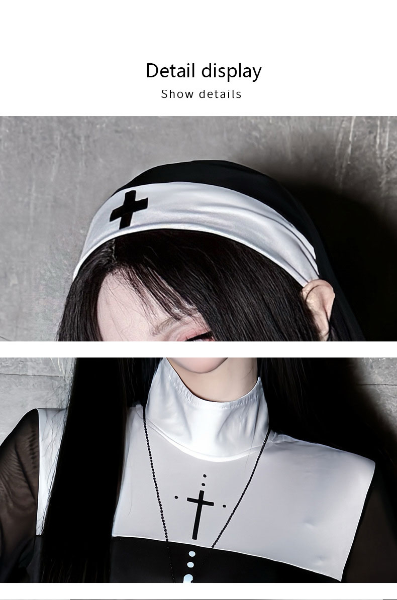 2026 Halloween adult costume c - Anime Cosplay Nun recension och pris