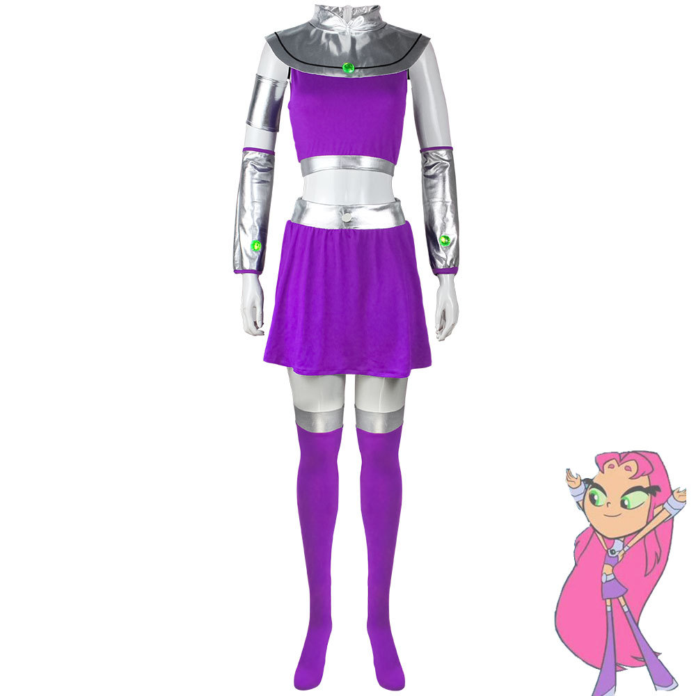 Raven Teen Titans Starfire Cos - Anime Cosplay Nun recension och pris