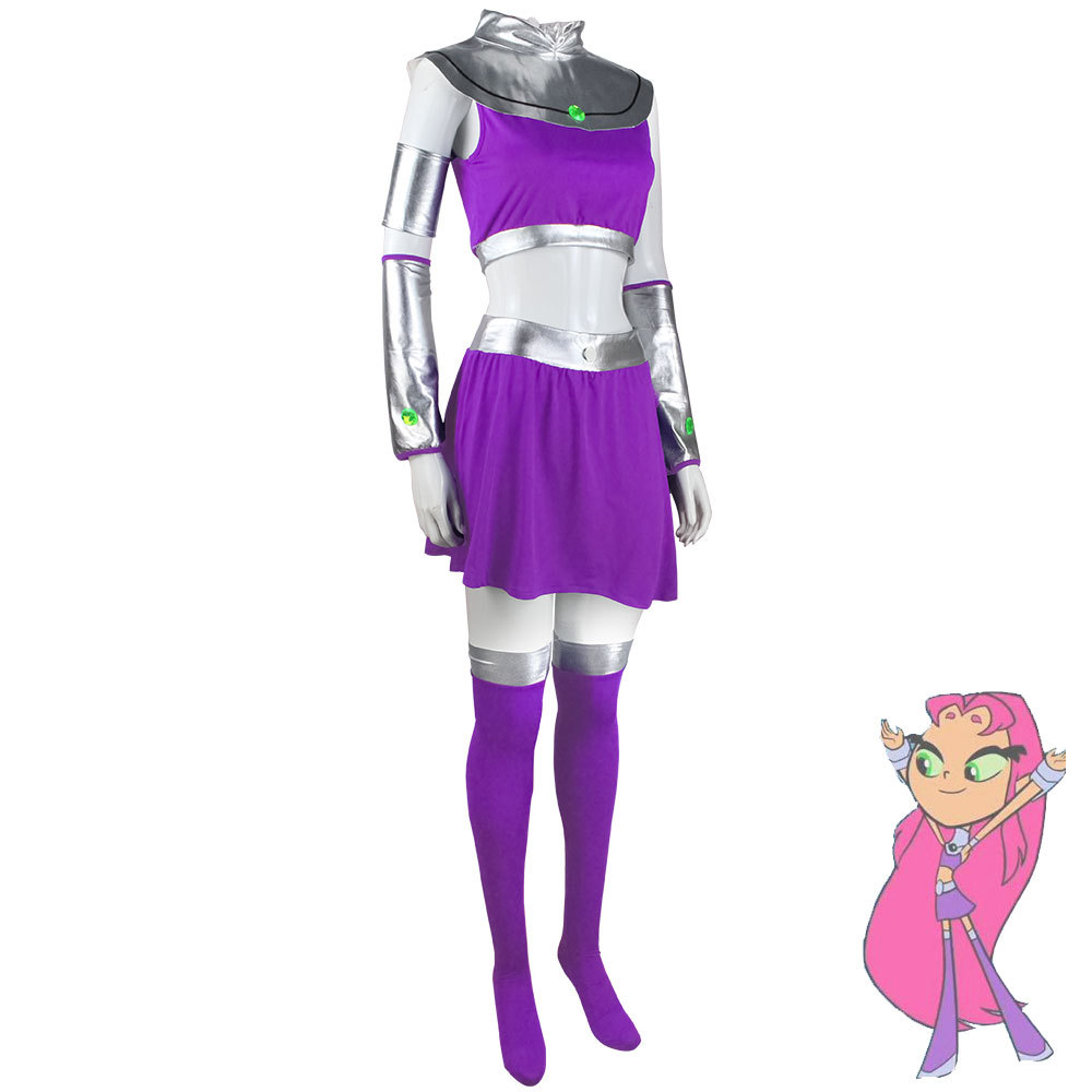 Raven Teen Titans Starfire Cos - Anime Cosplay Nun recension och pris