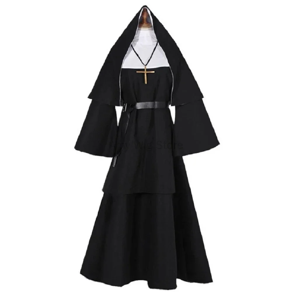 Nun Costume for Women Scary Ha - Anime Cosplay Nun recension och pris
