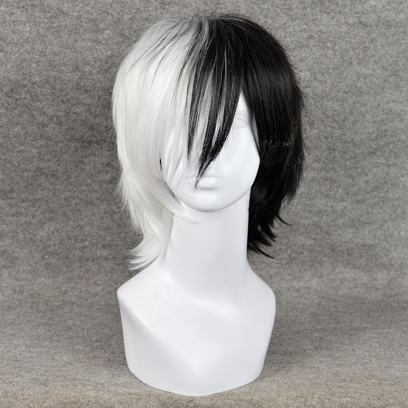 Anime Game Danganronpa Black a - Cosplay Anime White Hair recension och pris