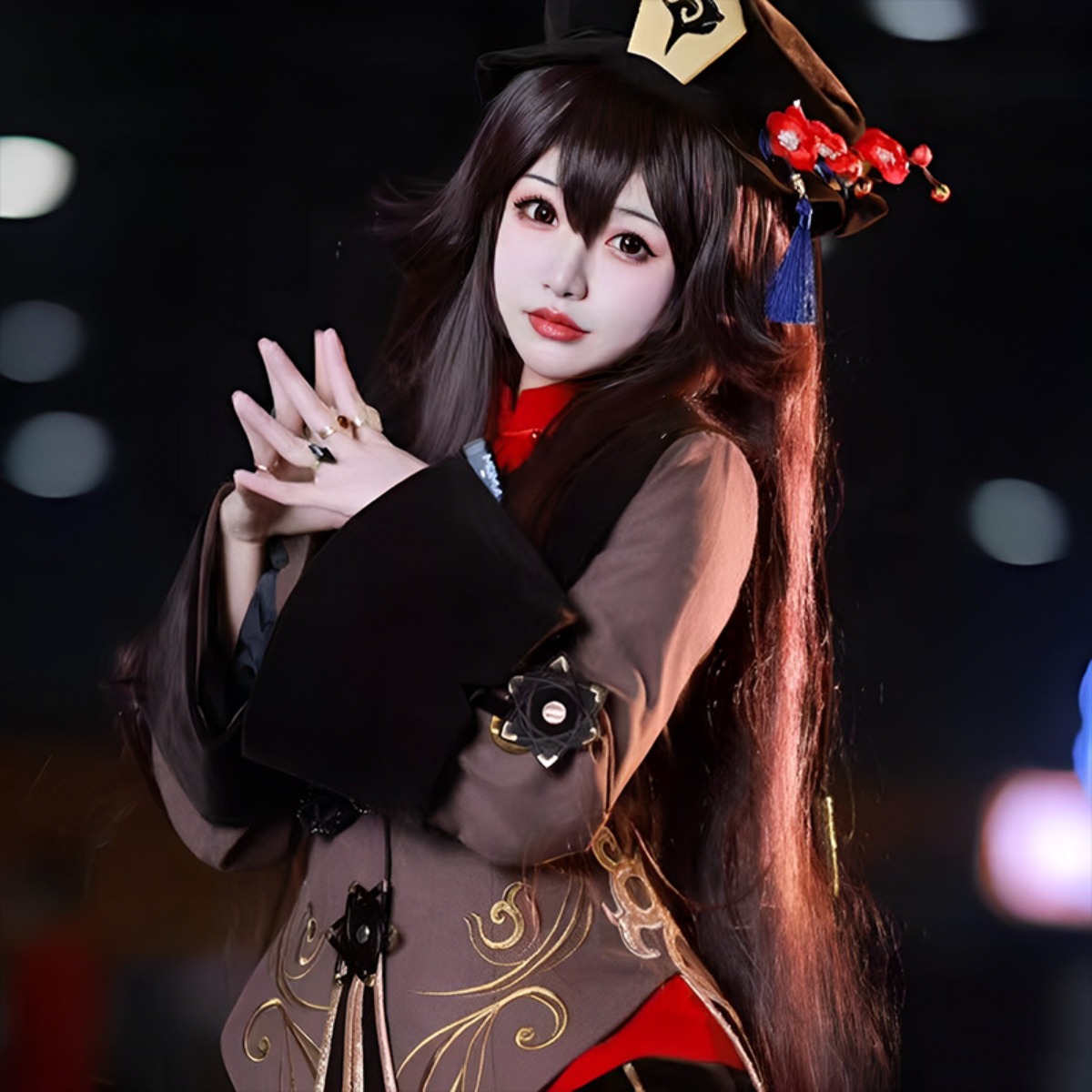 Genshin Impact Hu Tao Cosplay  - Anime Cosplay Duo recension och pris