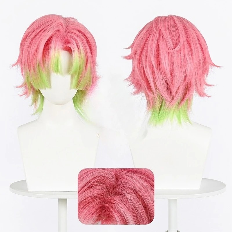 Kanroji Mitsuri Cosplay Wig Pi - Cosplay Anime Pink Hair recension och pris