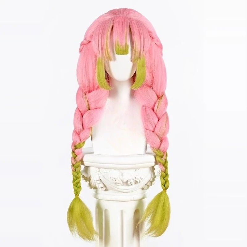 Kanroji Mitsuri Cosplay Wig Pi - Cosplay Anime Pink Hair recension och pris