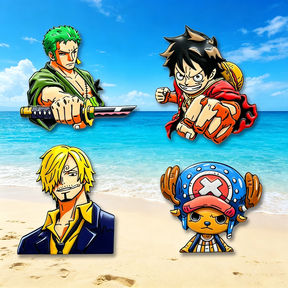 4pcs ONE PIECE Cartoon Charact - Anime Cosplay One Piece recension och pris