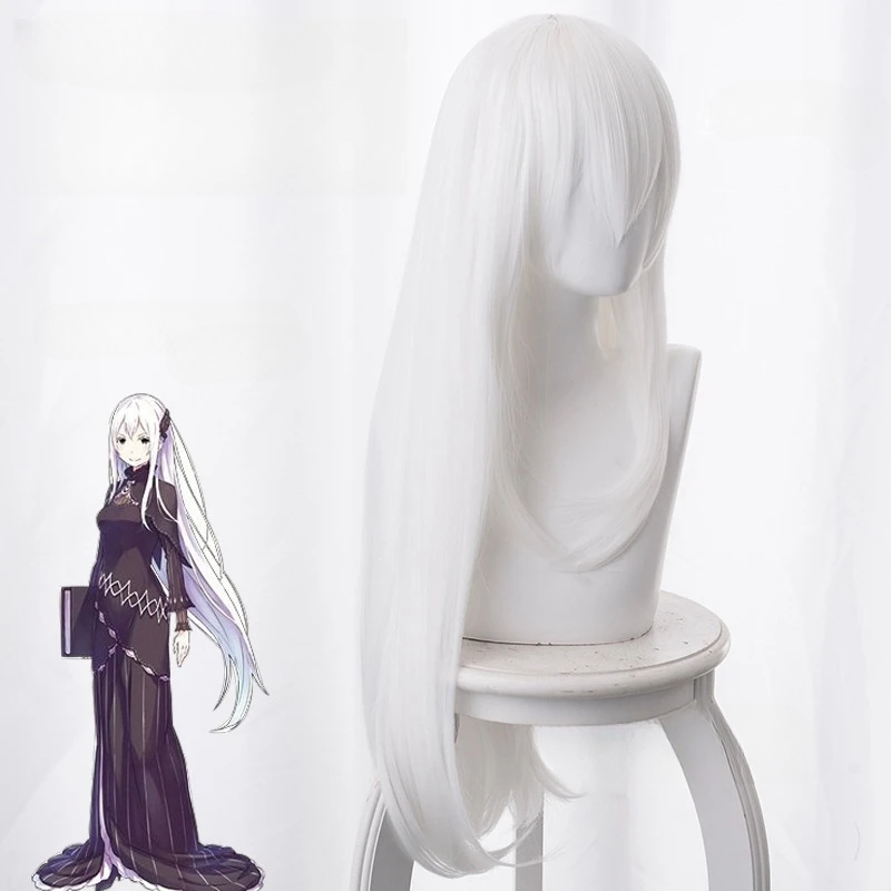 RE: ZERO Starting Life in Anot - Cosplay Anime White Hair recension och pris