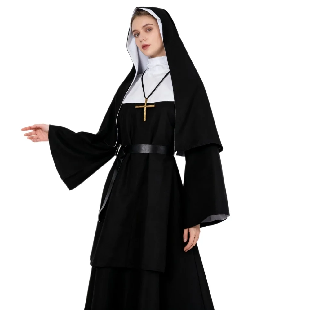 Halloween Nun Cosplay CostumeT - Anime Cosplay Nun recension och pris