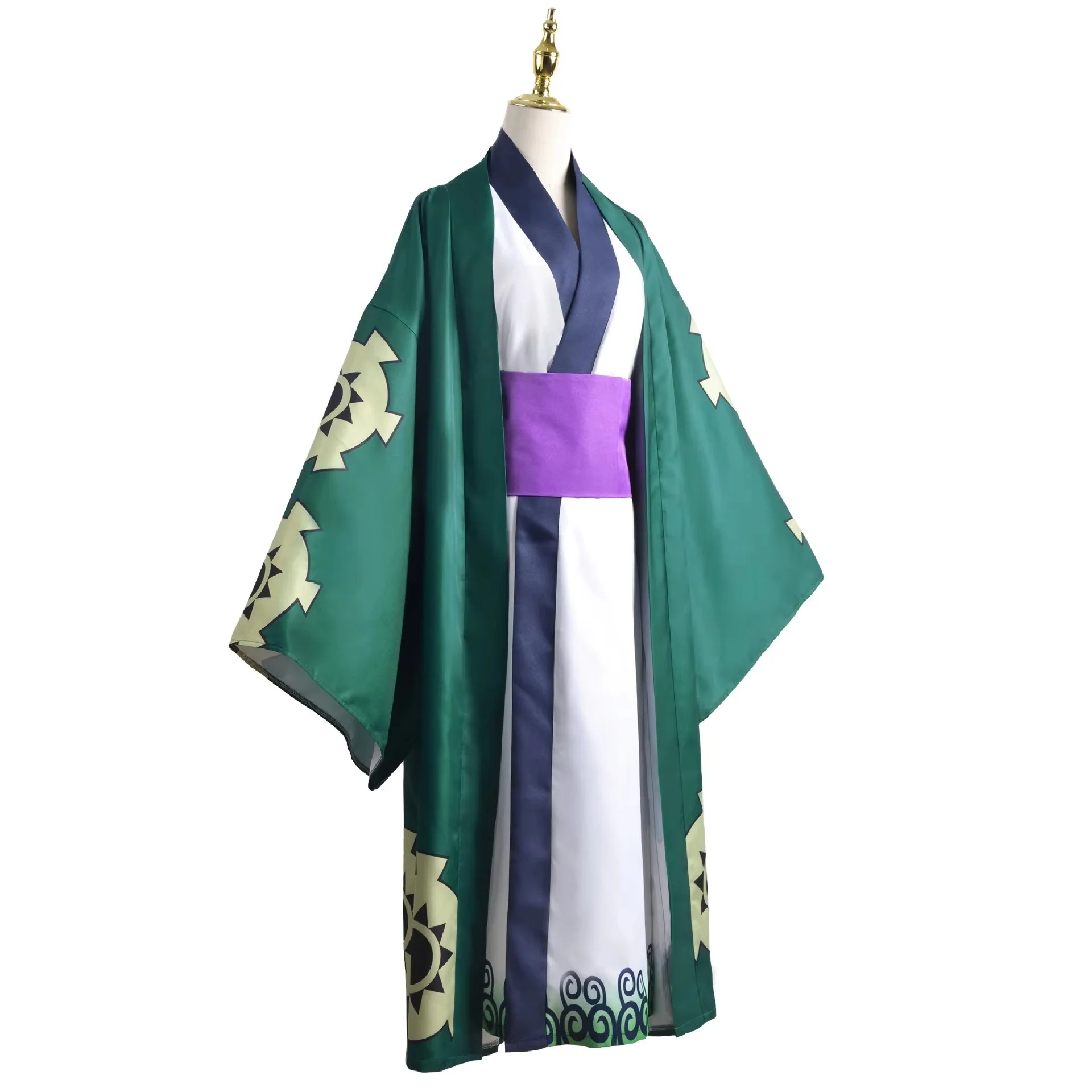 Green Roronoa Zoro Kimono Cosp - Anime Cosplay One Piece recension och pris