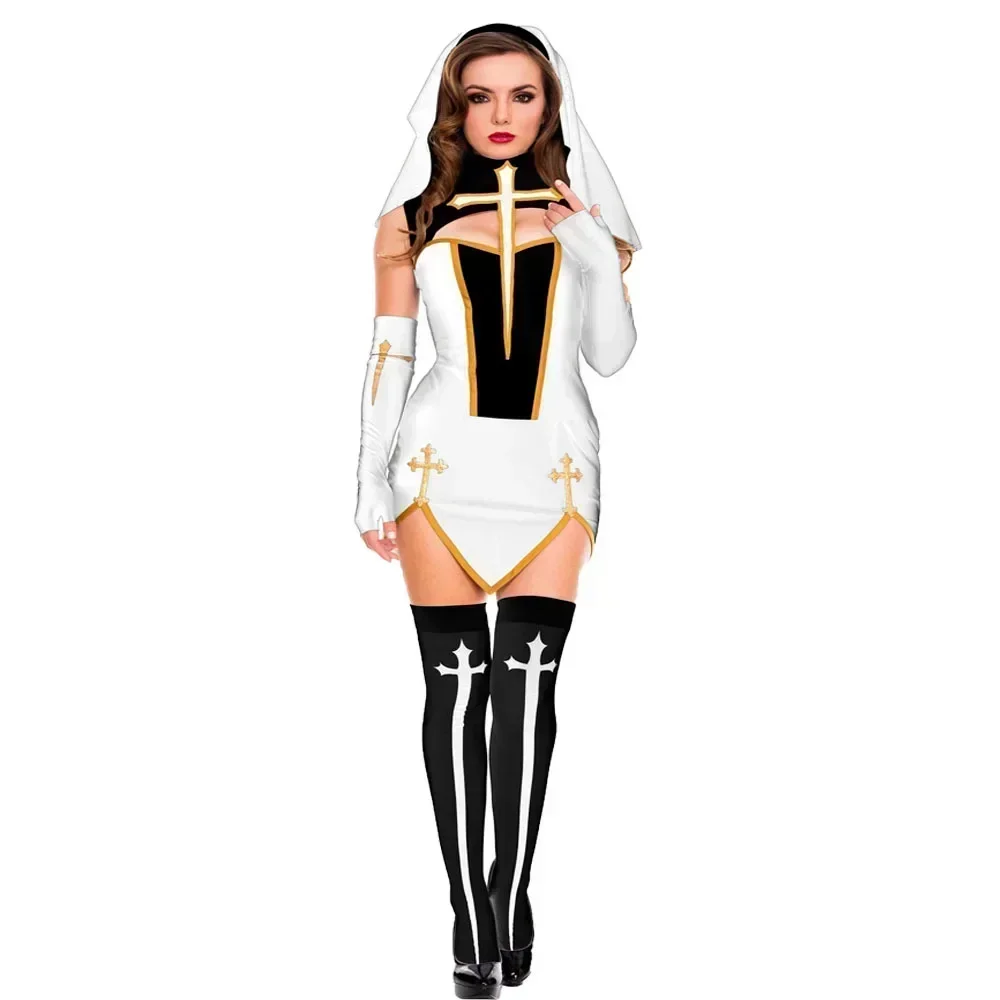 2026 Costume Halloween Nun Cos - Anime Cosplay Nun recension och pris